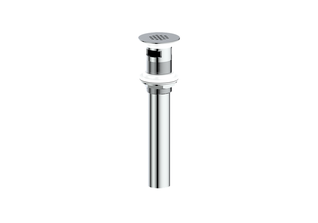 Vogt Grid Drain With Overflow in Polished Chrome - PU.401.CC
