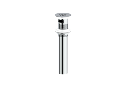 Vogt Grid Drain With Overflow in Polished Chrome - PU.401.CC