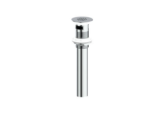 Vogt Grid Drain With Overflow in Polished Chrome - PU.401.CC