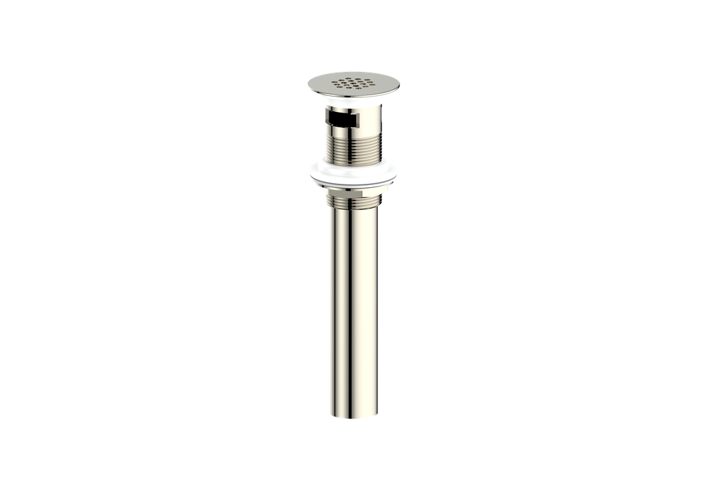Vogt Grid Drain With Overflow in Polished Nickel - PU.401.PN