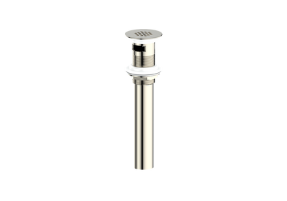 Vogt Grid Drain With Overflow in Polished Nickel - PU.401.PN