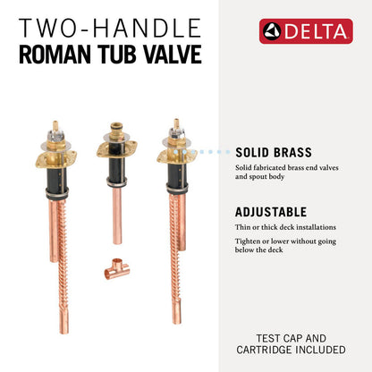 Delta Flexible Rough-In For 3-Hole Two-Handle Roman Tub Faucet - R2707