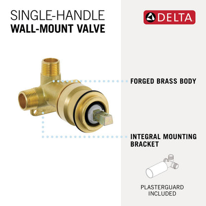 Delta Single Handle Wall Mount Rough-In Valve - R3510-WL