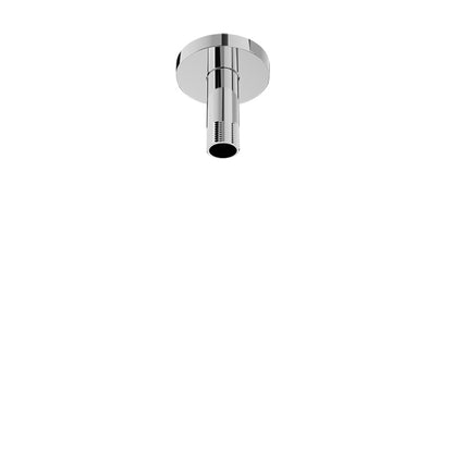 Baril 3 Inch Ceiling-Mounted Shower Arm, Round Flange - Polished Chrome