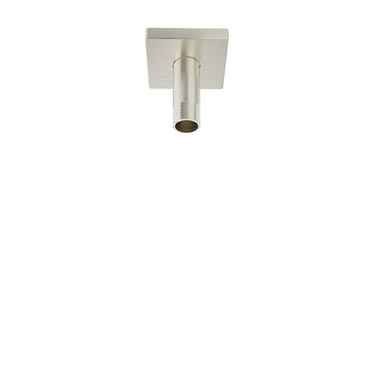 Baril 3 Inch Ceiling-Mounted Shower Arm, Square Flange - Brushed Nickel
