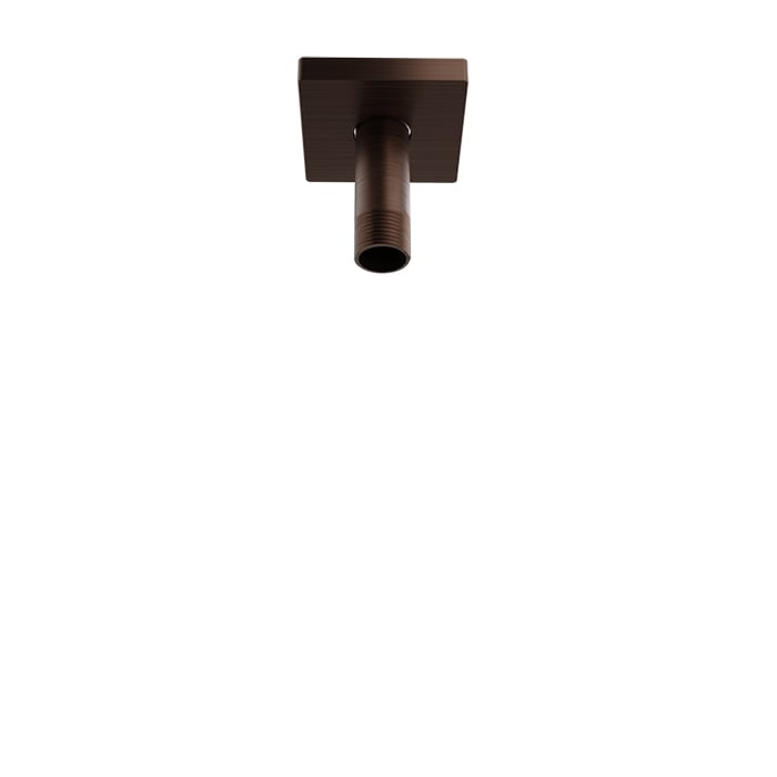 Baril 3 Inch Ceiling-Mounted Shower Arm, Square Flange - Venetian Bronze
