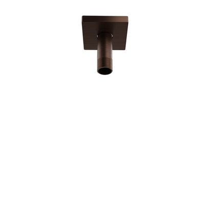 Baril 3 Inch Ceiling-Mounted Shower Arm, Square Flange - Venetian Bronze