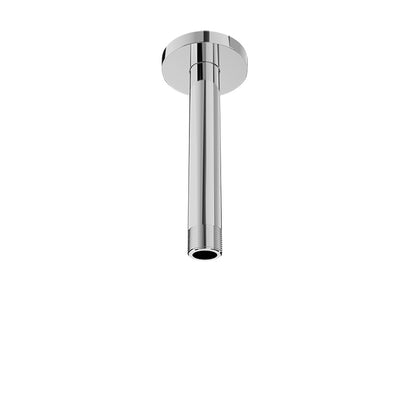Baril 6 Inch Ceiling-Mounted Shower Arm, Round Flange - Polished Chrome