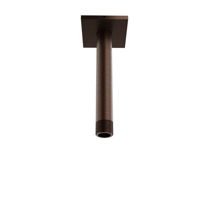 Baril 6 Inch Ceiling-Mounted Shower Arm, Square Flange - Venetian Bronze