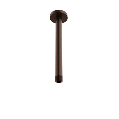 Baril 9 Inch Ceiling-Mounted Shower Arm, Round Flange - Venetian Bronze