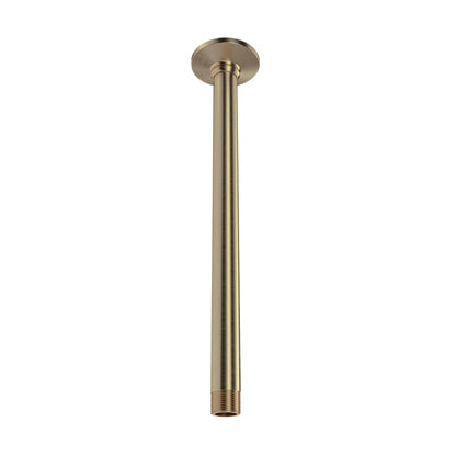 Baril Beaumont B20 12" Ceiling Mounted Shower Arm - Warm Gold