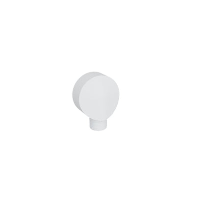 Baril Brass Wall Supply Elbow for Hand Shower - White