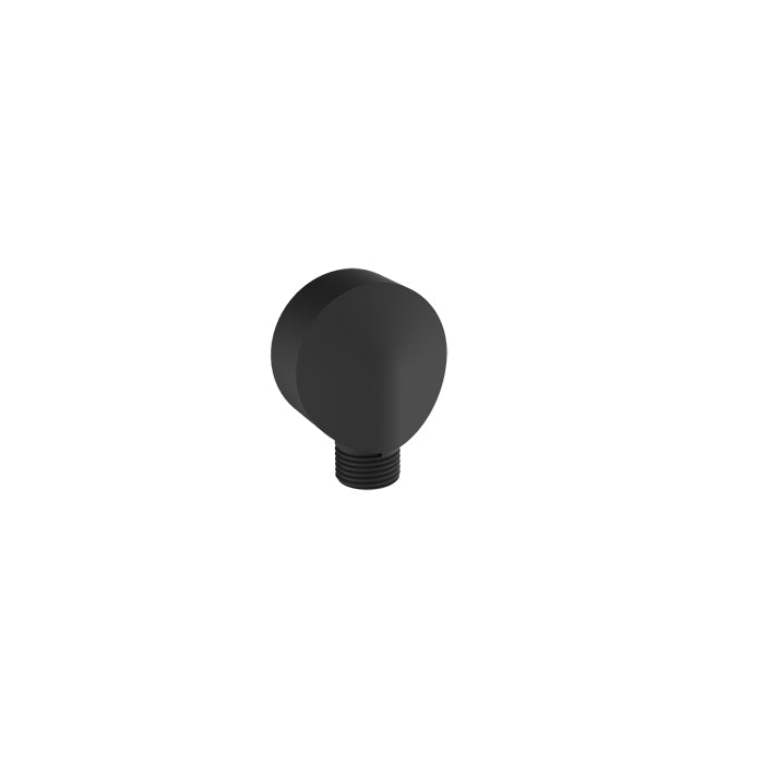 Baril Brass Wall Supply Elbow for Hand Shower - Matte Black