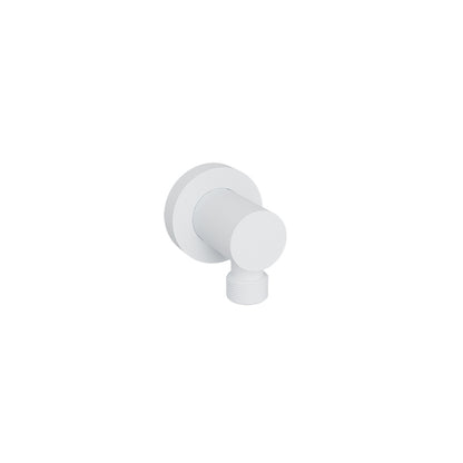 Baril Brass Wall Supply Elbow for Hand Shower - White