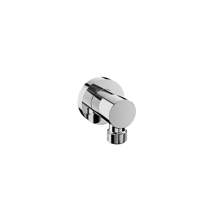 Baril Brass Wall Supply Elbow for Hand Shower - Polished Chrome
