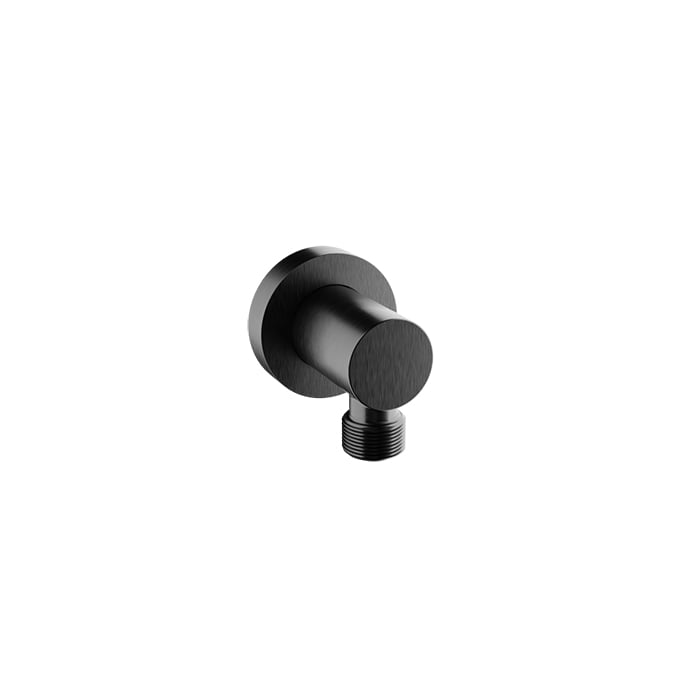 Baril Brass Wall Supply Elbow for Hand Shower - Black Titanium