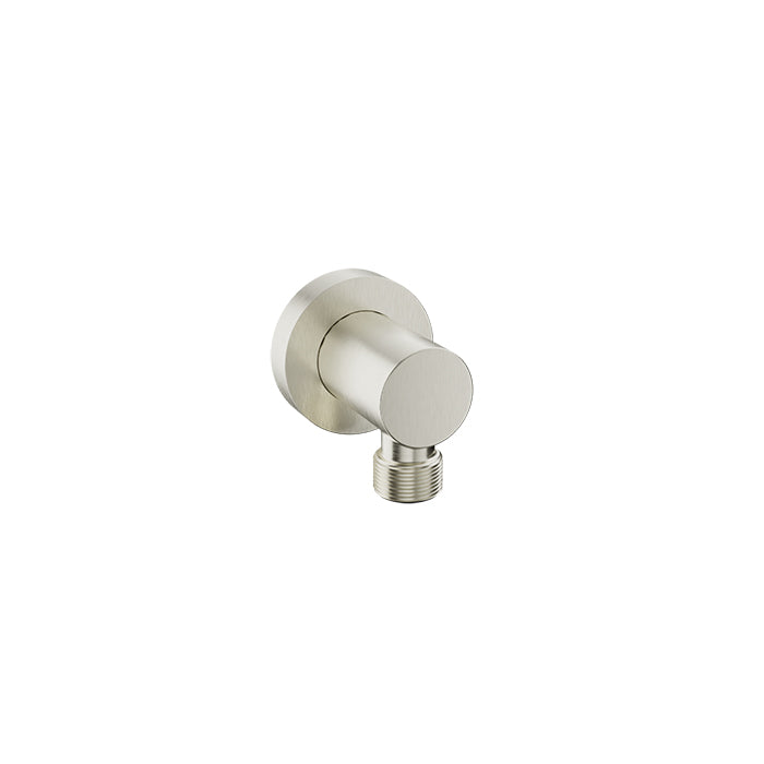 Baril Brass Wall Supply Elbow for Hand Shower - Brushed Nickel