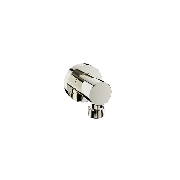 Baril Brass Wall Supply Elbow for Hand Shower - Polished Nickel