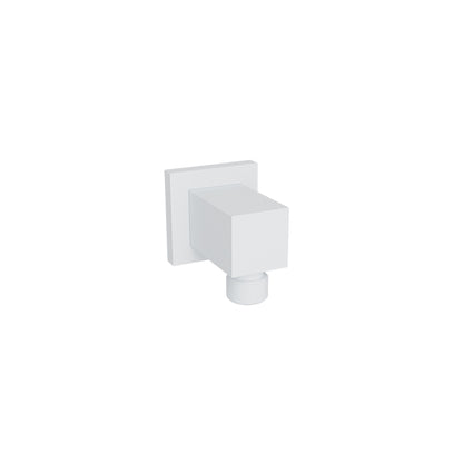 Baril Brass Wall Supply Elbow for Hand Shower - White
