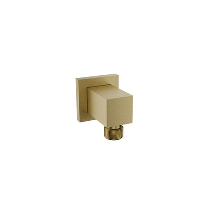 Baril Brass Wall Supply Elbow for Hand Shower - Satin Brass