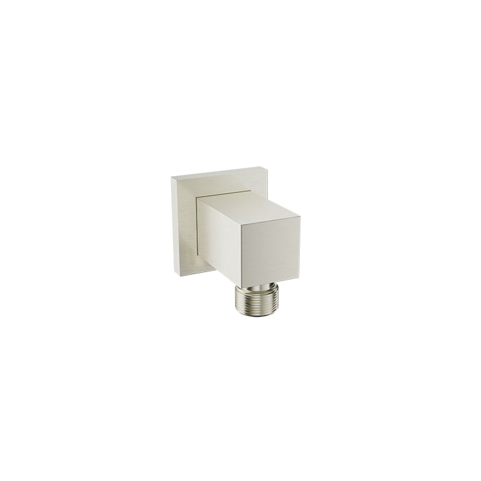 Baril Brass Wall Supply Elbow for Hand Shower - Brushed Nickel