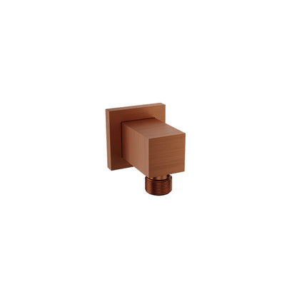 Baril Brass Wall Supply Elbow for Hand Shower - Satin Copper