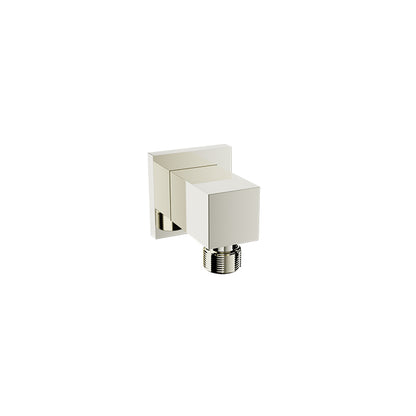 Baril Brass Wall Supply Elbow for Hand Shower - Polished Nickel