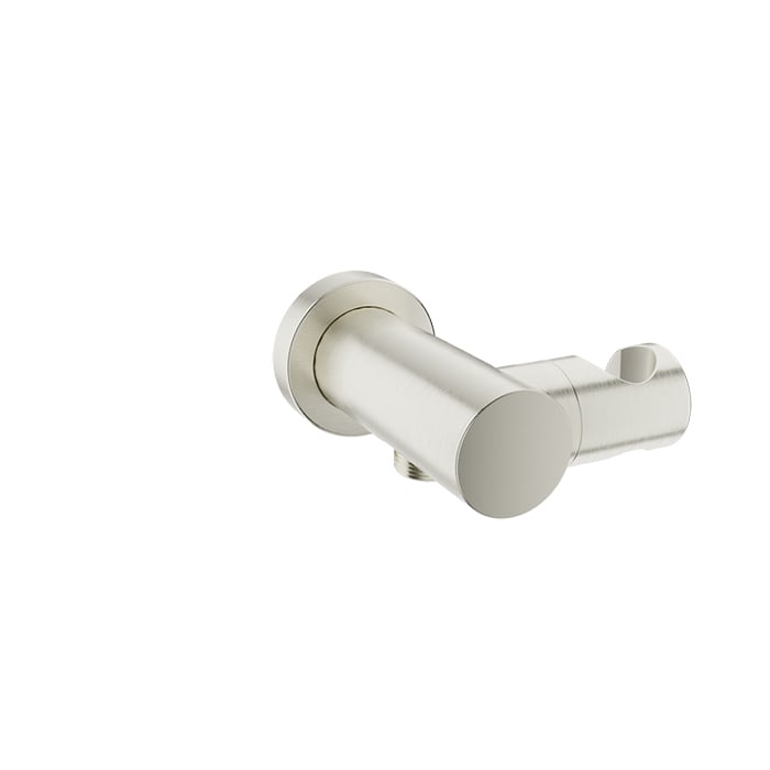 Baril Brass Wall Supply Elbow for Hand Shower - Brushed Nickel