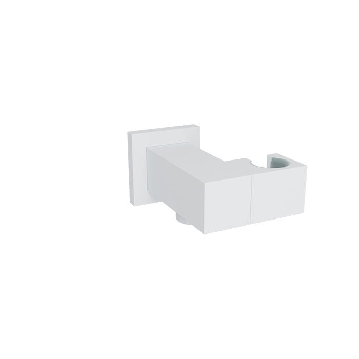 Baril Brass Wall Supply Elbow for Hand Shower - White