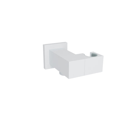 Baril Brass Wall Supply Elbow for Hand Shower - White