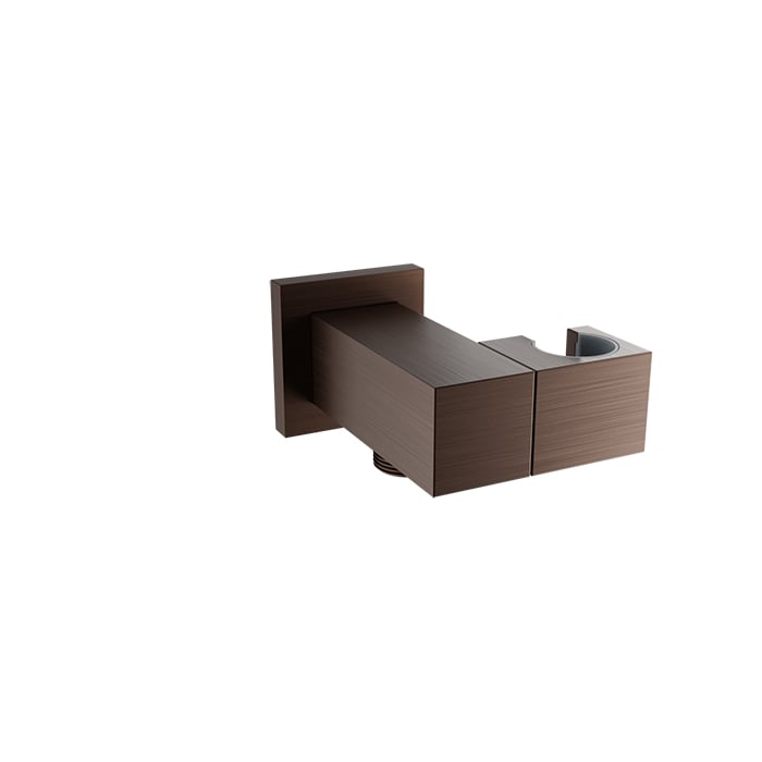 Baril Brass Wall Supply Elbow for Hand Shower - Venetian Bronze