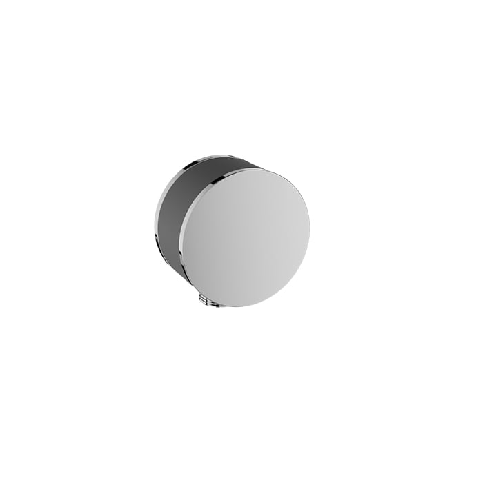 Baril Flora B47 Two-Tone Brass Wall Supply Elbow for Hand Shower - RAC-9001-21 - Polished Chrome / Smoked