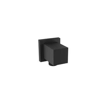 Baril Brass Wall Supply Elbow for Hand Shower - Matte Black