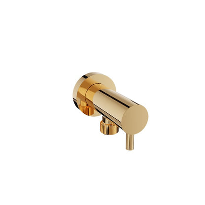 Baril Brass Shower Elbow Connector - Gold