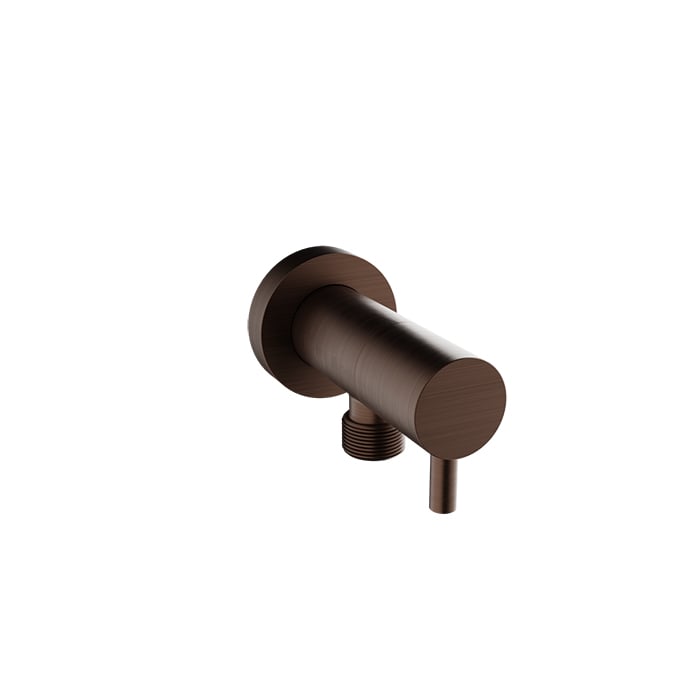 Baril Brass Shower Elbow Connector - Venetian Bronze