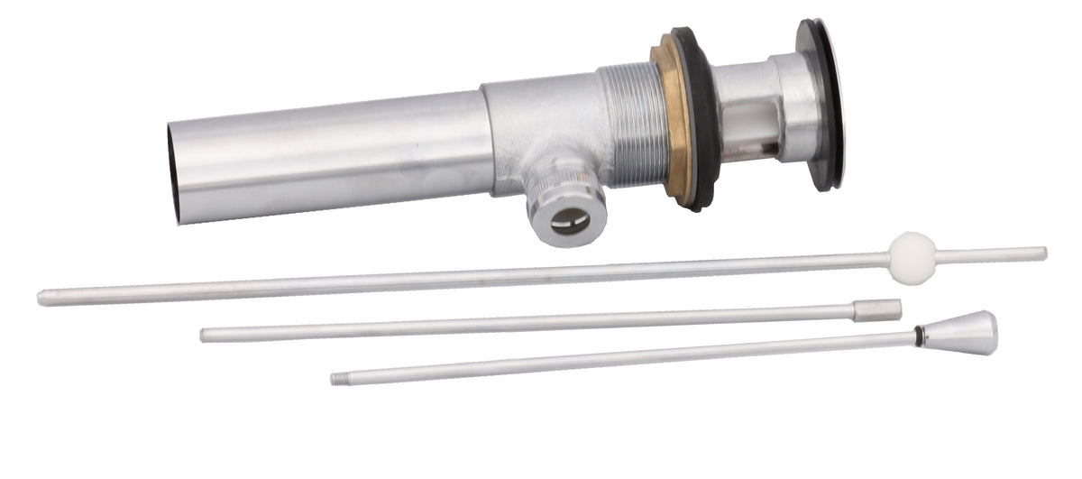 Baril Automatic Brass Pop-Up Drain for Lavatory - Polished Chrome