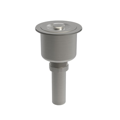 Baril Kitchen Sink Drain with Strainer - Polished Chrome