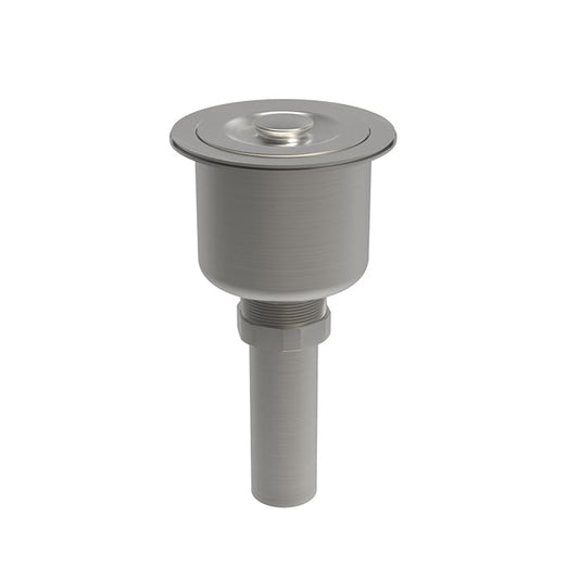Baril Kitchen Sink Drain with Strainer - Polished Chrome