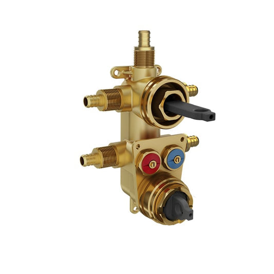 Baril New 1-2-3-Way Thermostatic Pressure-Balanced Rough-In (PEX) - RVA-9501-P0-B