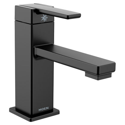 Moen 90 Degree Chrome One-Handle Low Arc Bathroom Faucet
