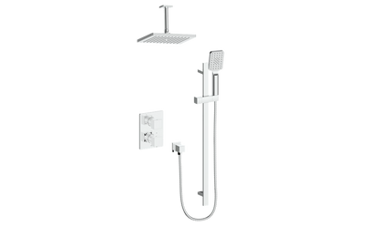 Vogt Kapfenberg 2-Way Thermostatic Shower Kit with 6-inch Ceiling Arm SET.AP.220.226 in Polished Chrome