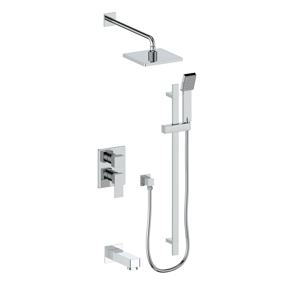Vogt Kapfenberg 3-Way PB Shower Kit SET.AP.310.310 in Polished Chrome