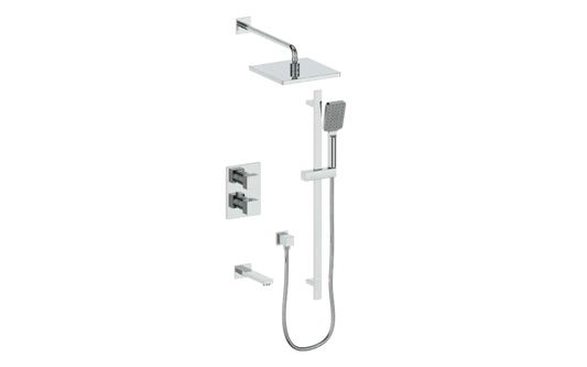 Vogt Kapfenberg 3-Way Thermostatic Shower Kit SET.AP.320.320 in Polished Chrome