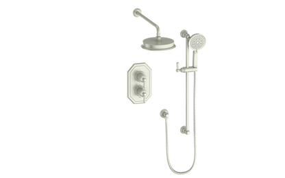 Système de douche thermostatique 2 voies Vogt Carinthia avec robinet d'arrêt intégré - SET.CX.220.210