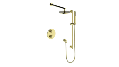 Système de douche thermostatique bidirectionnel Vogt Drava avec robinet encastré - SET.DA.220.210