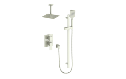 Vogt Kapfenberg 2-Way PB Shower Kit with 6-inch Ceiling Arm SET.KG.210.216 in Brushed Nickel