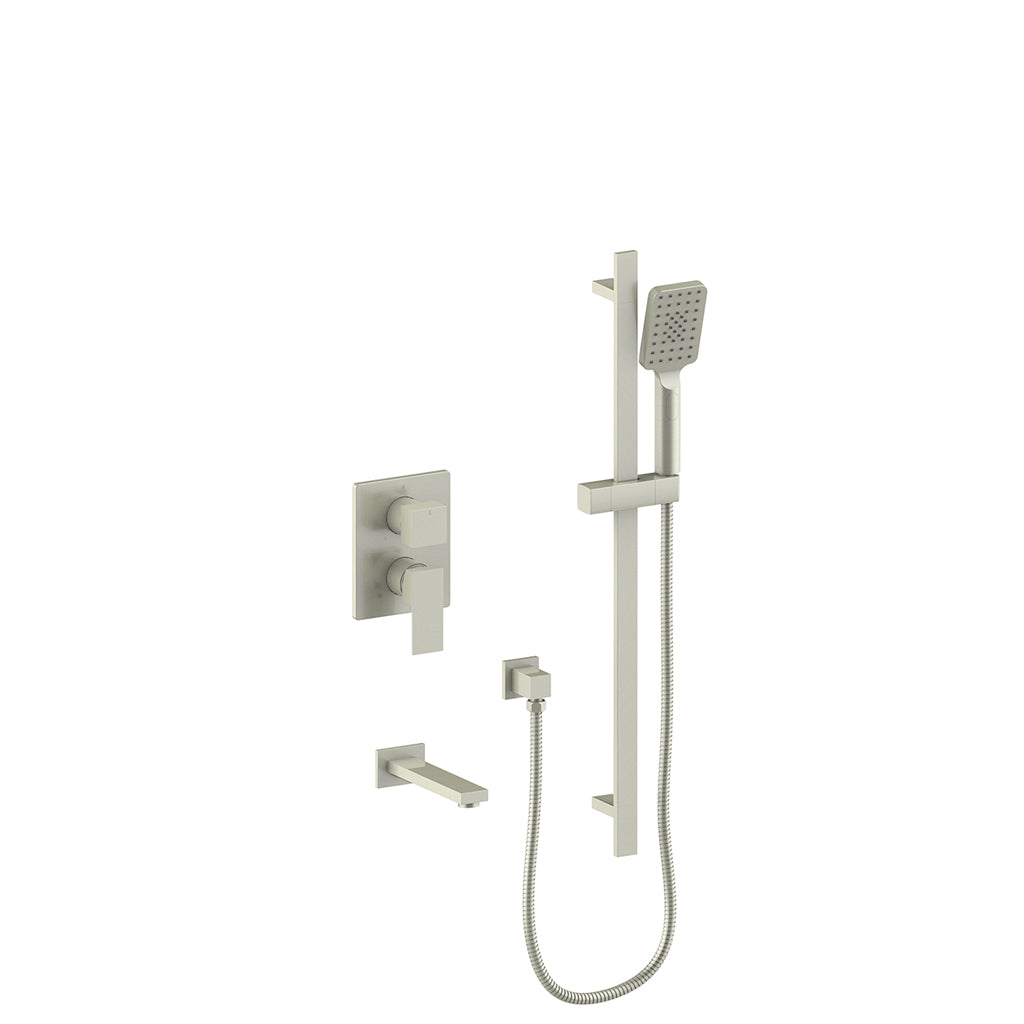 Vogt Kapfenberg 2-Way PB Shower Kit SET.KG.210.500 in Brushed Nickel