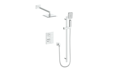 Vogt Kapfenberg 2-Way Thermostatic Shower Kit SET.KG.220.210 in Polished Chrome