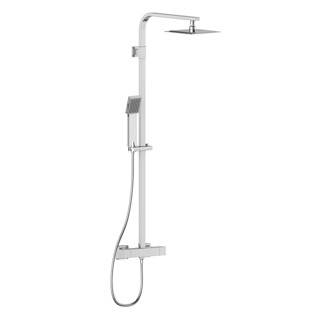 Vogt Kapfenberg Exposed 2-Way Thermostatic Shower Kit SET.KG.221.211 in Polished Chrome