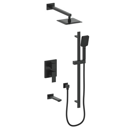 Vogt Kapfenberg 3-Way PB Shower Kit SET.KG.310.310 in Matte Black
